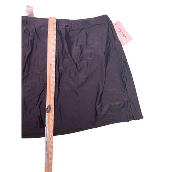 Swimsuits For All Plus Size Women's Tankini Top Swim Skirt Set Size 34W 34 New N - Picture 10 of 14